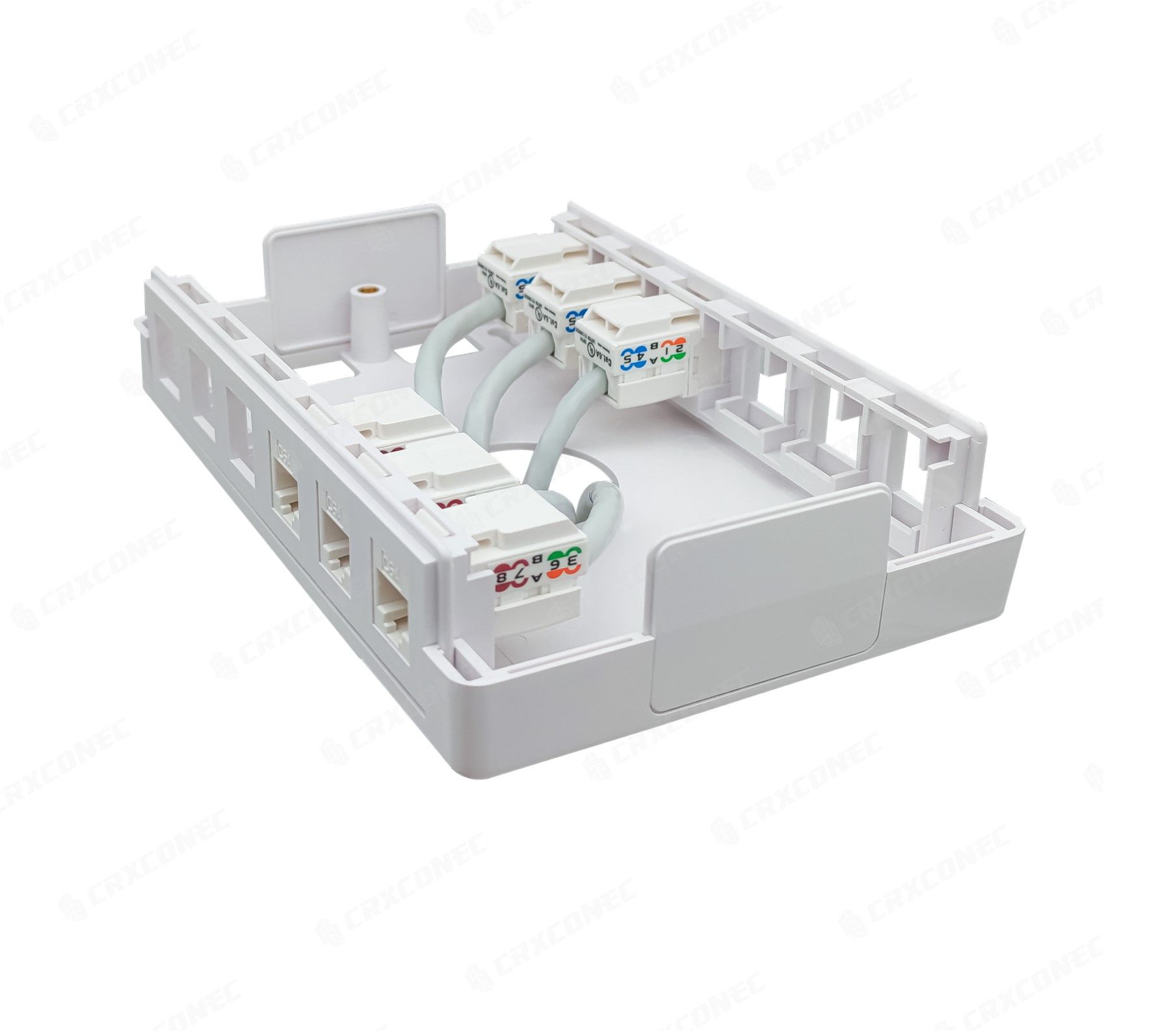 6/12 Port Surface Boxes in White Color | Model: A10-NAAN003 ...