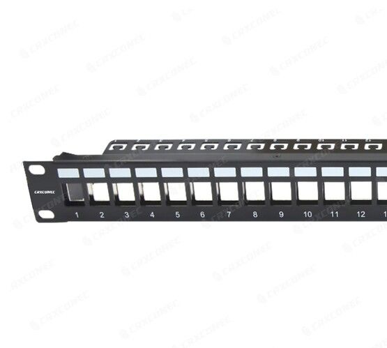 24-Port Blank Keystone/Multimedia Patch Panel, Data Center