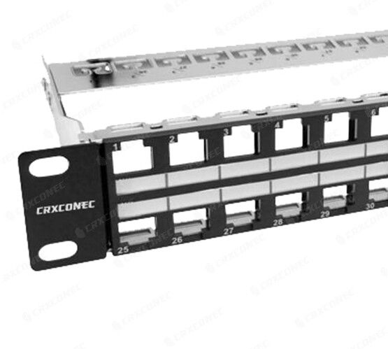 Networx 1U High-Density Blank Patch Panel - 24 Port