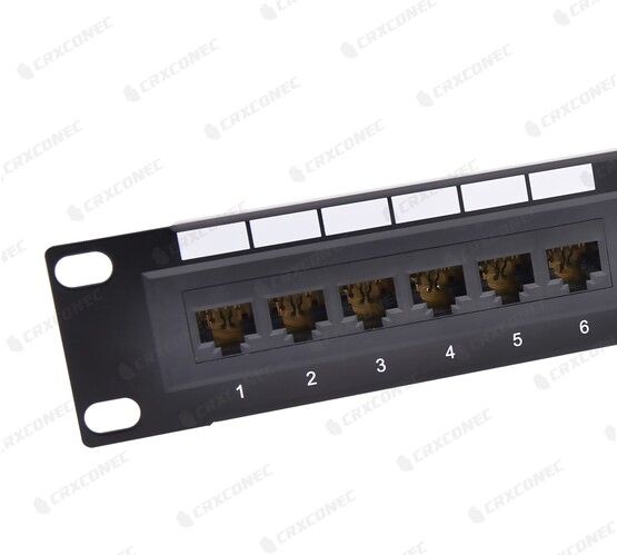 Wall Mount Cat.5e 12 Port Patch Panel | Model: A07-5E1U12UB3003 ...
