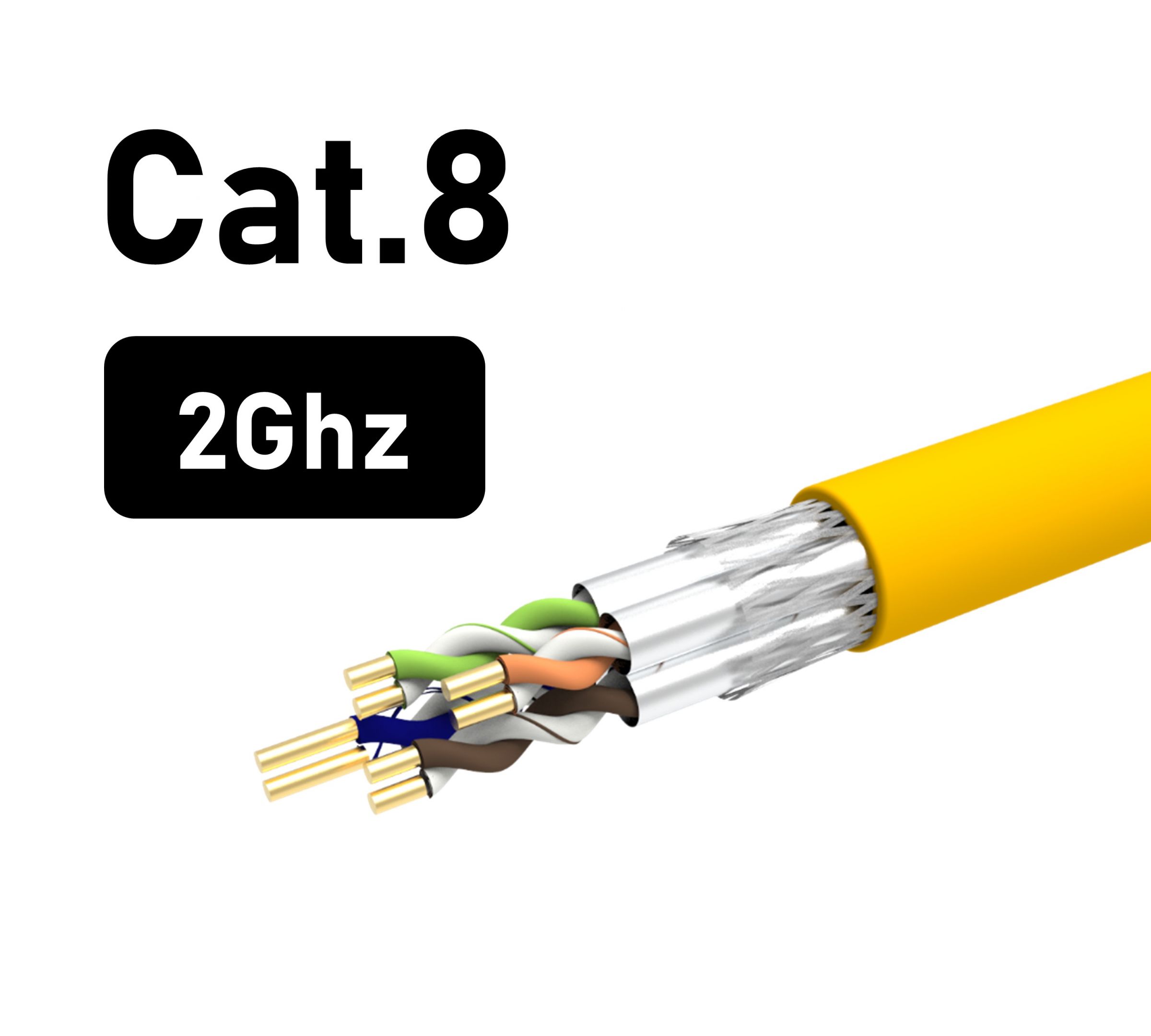 Cable Ethernet Cat.8, Soluciones de cableado de cobre de alta calidad para  un rendimiento de red mejorado