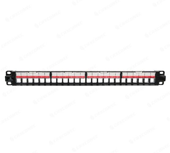 CRX 24 Port Shuttered Patch Panel | Network Cabling