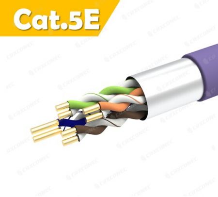 Kabel F/UTP Shielded Cat.5E 24AWG PVC CM Rated 305M - Kabel LAN Solid FUTP Cat.5E 24AWG PL