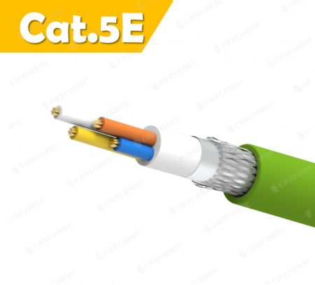 Endüstriyel Kablo Profinet Tip B PVC, SF/UTP 22AWG/7 , Yeşil Renk, 100M - CRXCabling Profinet Kablosu B Tipi