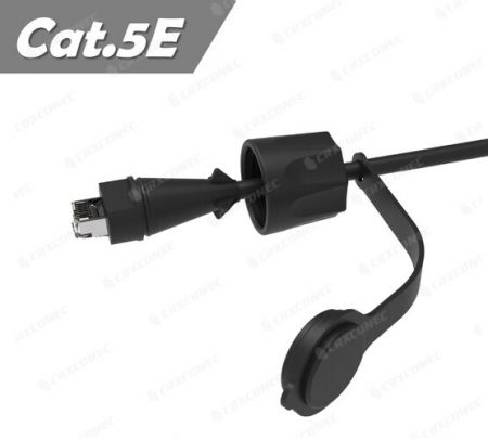 SGS Verified IP68 Rated 26AWG Cat.5E F/UTP Industrial Patch Cord 1M - IP68 Rated 26AWG Cat.5E FTP Industrial Patch Cord