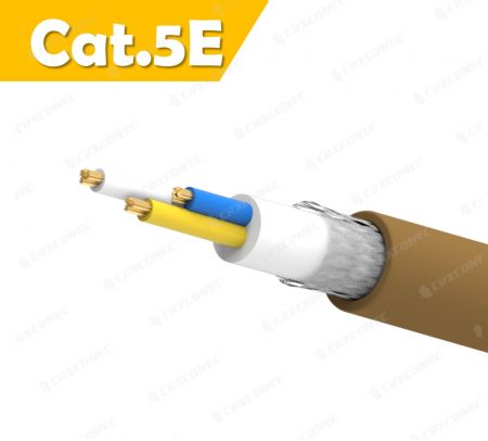 Cable Industrial CC-Link, S/UTP 20AWG/64, Color Marrón Oscuro, PVC 100M - CRXCabling Cable de enlace CC