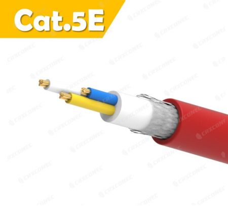 Kabel Industri CC-Link, S/UTP 20AWG/64, Warna Merah, PVC 100M - CRXCabling Kabel CC-link Warna Merah