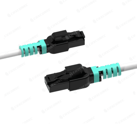 UL Listeli Akrep Kedi.5E UTP 24AWG Patch Kablosu Renkli Klipslerle 1M, Beyaz renk, PVC