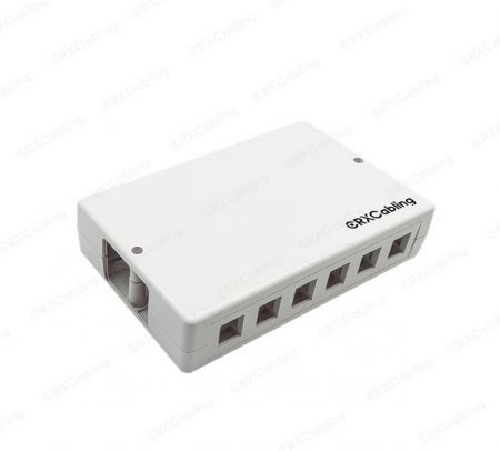 Kotak Permukaan 6/12 Port dalam Warna Putih - Kotak Pemasangan Permukaan 6/12 Port CRXCabling