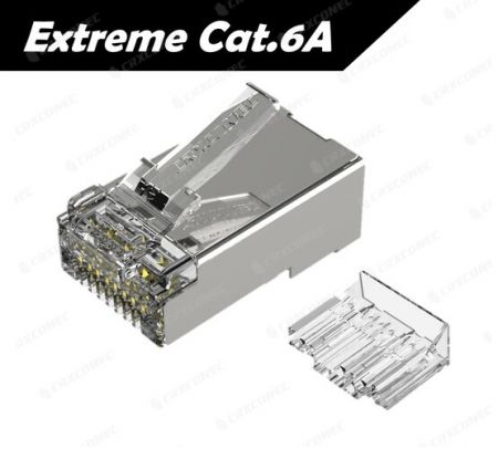 Penyambung RJ45 STP Cat.6A Ekstrem Tersenarai UL Dengan Sisipan - Penyambung RJ45 STP Cat.6A Ekstrem Tersenarai UL Dengan Sisipan.