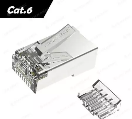 Penyambung RJ45 STP Cat.6 Extreme yang Tersenarai UL dengan Sisipan - Penyambung RJ45 STP Cat.6 Extreme yang Tersenarai UL dengan Sisipan