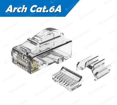 Penyambung RJ45 Kualiti UTP Arch Cat.6A Tersenarai UL Dengan Silang Dan Sisipan - Penyambung RJ45 UTP Arch Cat.6A Tersenarai UL Dengan Silang Dan Sisipan