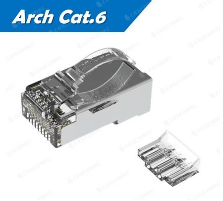 Penyambung RJ45 STP Arch Cat.6 Tersenarai UL Dengan Inset - Penyambung RJ45 STP Arch Cat.6 Tersenarai UL Dengan Inset