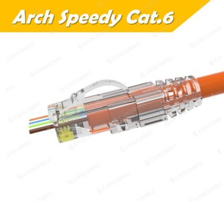 Penyambung RJ45 Pass Through UTP Cat.6 Speedy Arch yang Tersenarai UL - Penyambung RJ45 Pass Through UTP Cat.6 Speedy Arch yang Tersenarai UL