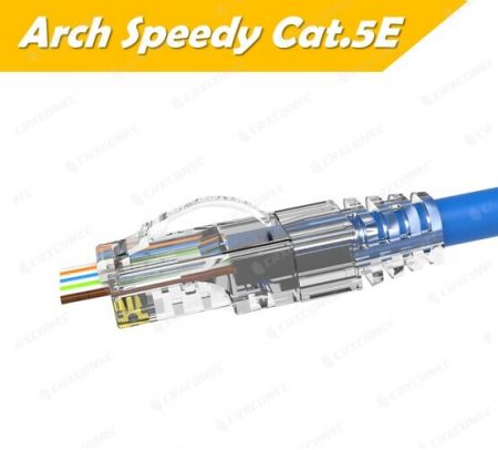 Penyambung RJ45 Pass Through UTP Cat.5E Speedy Arch yang Tersenarai UL - Penyambung RJ45 Pass Through UTP Cat.5E Speedy Arch yang Tersenarai UL