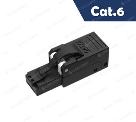 Penyambung RJ45 Tanpa Alat Hitam Cat.6 UTP Senarai UL - Penyambung RJ45 Tanpa Alat Hitam Cat.6 UTP Senarai UL