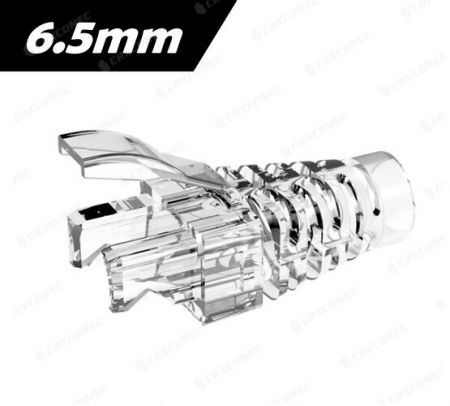 Boot RJ45 PC dalam Warna Telus 6.5mm - Boot Plug RJ45 Warna Jernih.