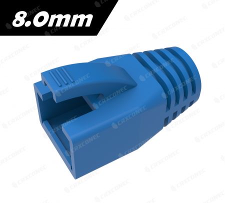 Botas universales de PVC RJ45 de color azul de 8.0mm