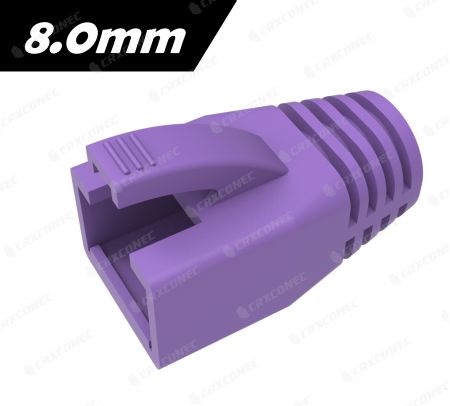 Universal PVC RJ45 Boots in Purple Color 8.0mm