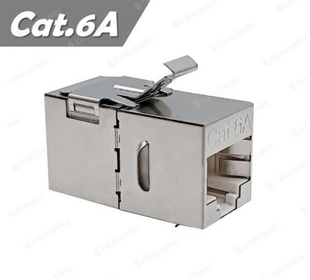 Pengganding RJ45 STP Cat.6A 180 Darjah yang Tersenarai UL - Pengganding RJ45 STP Cat.6A 180 Darjah yang Tersenarai UL