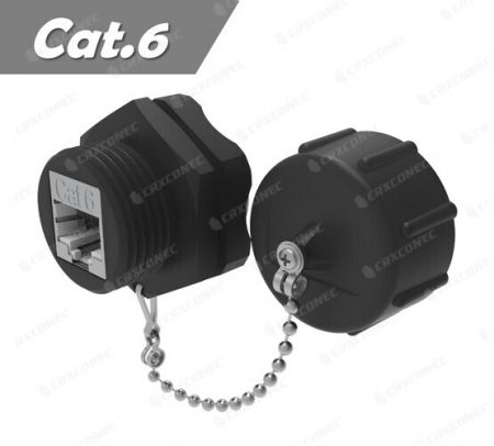 Pengganding RJ45 Industri STP Cat.6 Tahan Air Berperingkat IP68 - Pengganding RJ45 Industri STP Cat.6 Tahan Air Berperingkat IP68