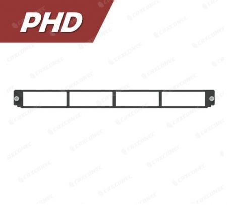 MF LIU Fiber Panel Front Plate PHD Type, 4 Slot - High Density Fiber Patch Panel Front Plate