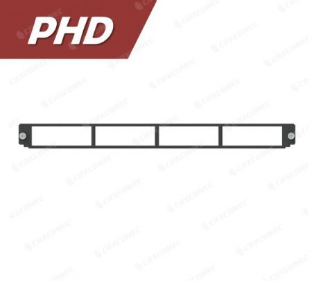 Placa frontal del panel de fibra MF LIU tipo PHD, 4 ranuras - Placa frontal del panel de parcheo de fibra de alta densidad