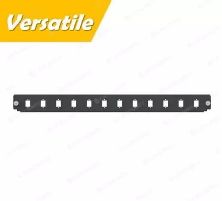 Placa Frontal del Panel de Fibra MF LIU de 12 Puertos para Adaptador SC Simplex/ LC Duplex - Panel de Adaptador de Fibra de 12 Puertos