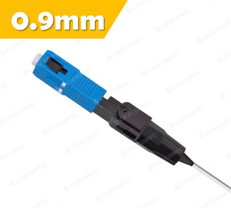 Conector rápido SC UPC para cable de fibra de 0.9 mm