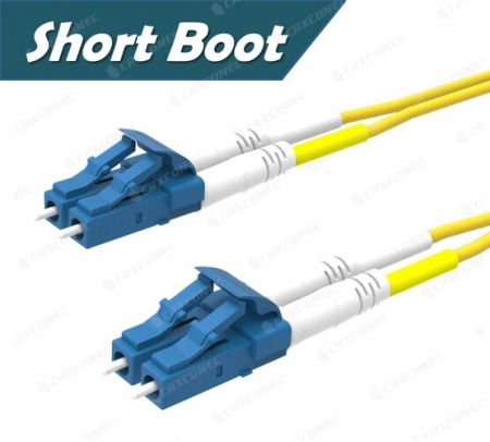 Single Mode UPC Zipcord FO Patch Cord Zipcord Short Boot 3M in LSZH Jacket - SM LC UPC Zipcord Patch Cable