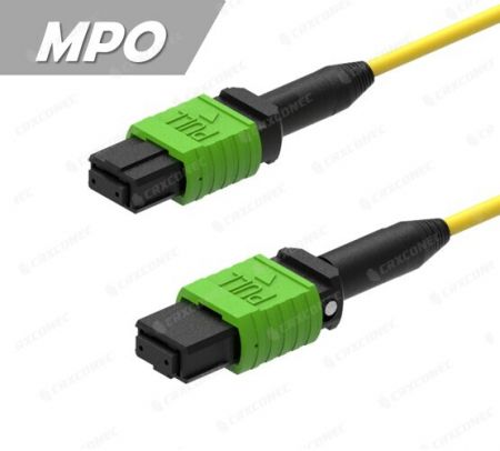 Kabel Array Serat SM APC MPO ke MPO 12F Kaedah A LSZH 1M - Kabel MPO Serat Mod Tunggal