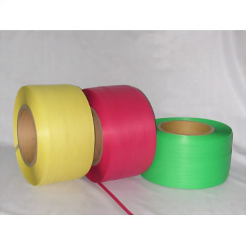 A-Class PP Strapping Band - Three rolls of high-adhesion A-Class PP Strapping Band in different colors for industrial packaging.
