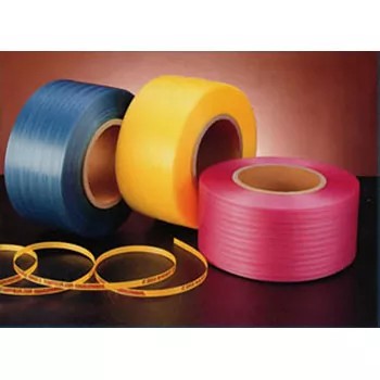 Pure Material PP Strapping Band - A large roll of white, pure material grade PP strapping band, manufactured by Tian Cherng for industrial packaging.