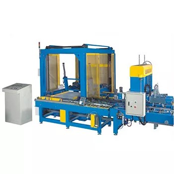 Palletizer - Front view of the TC-707H fully automatic palletizer, an industrial machine for automated packaging systems.