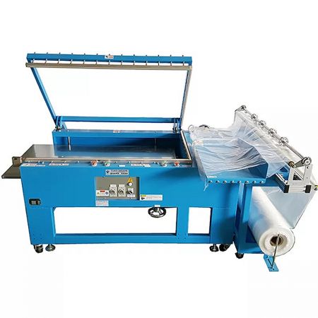 L 型封口機 - TC-50/40A L 型自動封口機的正面視圖，一款用於工業應用的氣動包裝機。