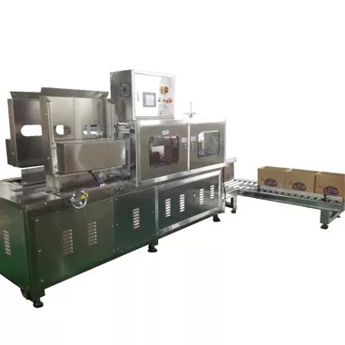 Carton Erector with Sealer - Front view of the Tian Cherng Fully Automatic Carton Erector with Sealer, showing the carton forming and sealing mechanism.