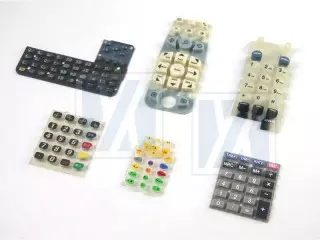 Clavier en caoutchouc de silicone - Clavier et bouton