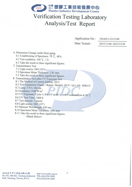 ISO Test Report (No. 104A011-J313109) Page 5