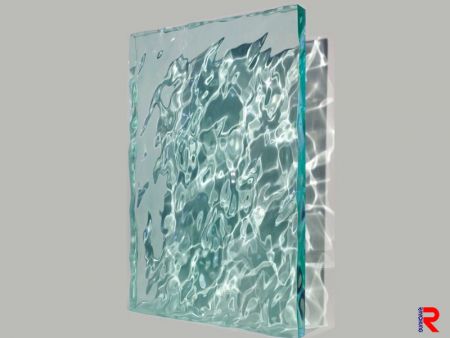 Lembaran Akrilik Bergelombang Air - Water Rippled Acrylic Sheet