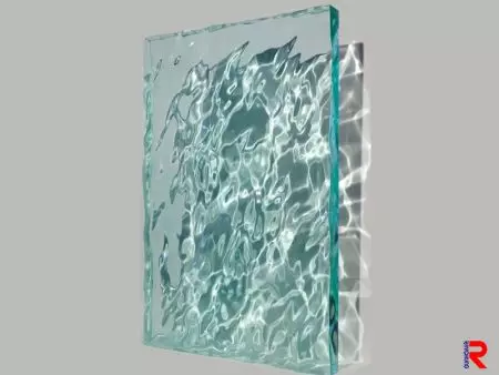 Feuille acrylique à motif ondulé